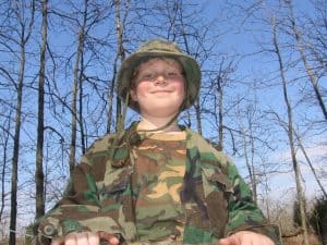 Angus out Scouting for Turkeys