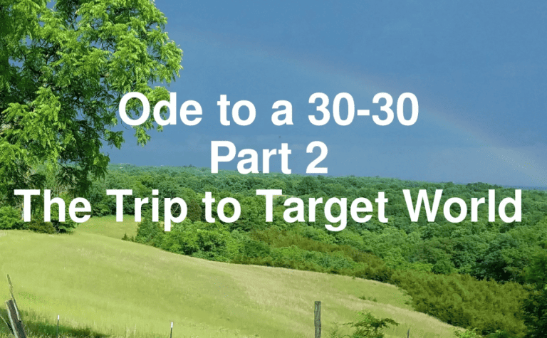 A New Youtube — Ode to a 30-30 Part 2